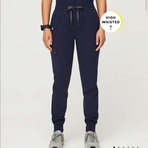 Figs navy high waisted Zamora joggers size small